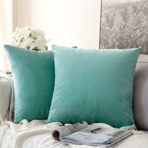 MIULEE Velvet Soft Decorative Square Throw Pillow Covers (Pack of 2) - Miulee