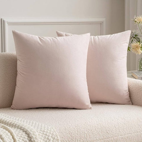 MIULEE Velvet Soft Decorative Square Throw Pillow Covers (Pack of 2) - Miulee