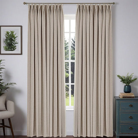 "Nature" Custom Heavyweight Linen Drape - Brown - Miulee