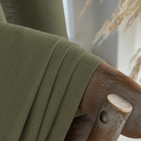 "Serene" Custom Heavyweight Linen Drape Pleated - Miulee