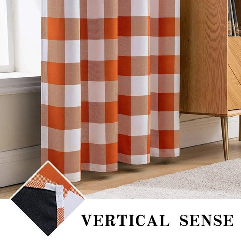 MIULEE Buffalo Plaid Curtains for Farmhouse Bedroom, Blackout Window Drapes with Grommets 2 Panels - Miulee