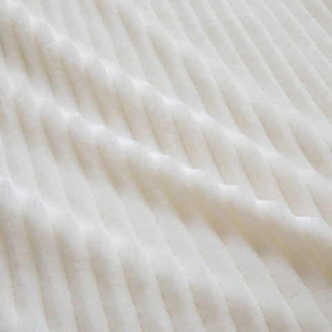 MIULEE Sherpa Blanket - 50 X 60 Inch Fleece Blankets and Throws - Lightweight Warm Soft Stripe Flannel Blanket Perfect for Bed 1 Pack - Miulee